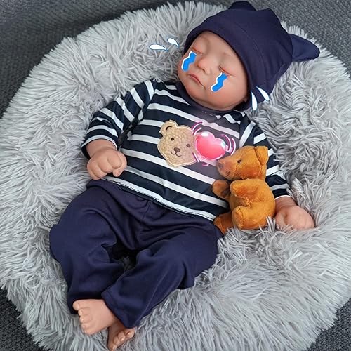 BABESIDE Realistic Baby Doll with Heartbeat Kai, 17 inch