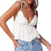 Mxiqqpltky Women Y2K Ruched Camisole Sleeveless Spaghetti Straps V Neck Cami Tops Summer Cute Bow Flowy Tank Tops Streetwear