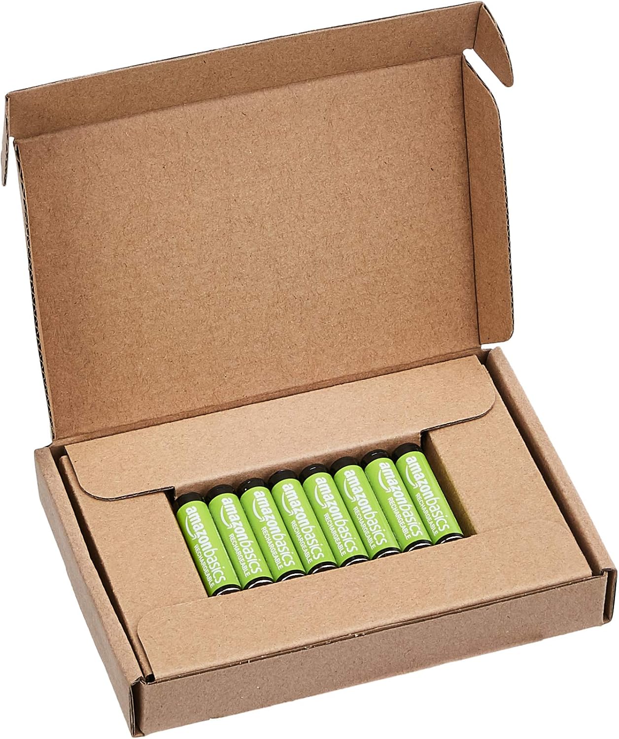 Basics AAA Rechargeable Batteries (800 mAh), Pre-charged - Pack of 8: Home Audio & Theater