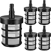 Tondiamo 4 Pieces Household Hose Filter Water Pump Sediment Filter 3/8"1/2" | Hose Filter, 50 Mesh Stainless Steel Screen, Anti-rust, Effective Filtration, Sprayer Car Wash Industrial Equipment Oil Pump