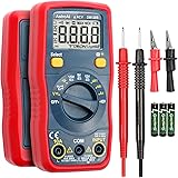 AstroAI Digital Multimeter, Voltmeter 1.5v/9v/12v Battery Voltage Tester Auto-Ranging/Ohmmeter/DMM with Non-Contact Voltage F