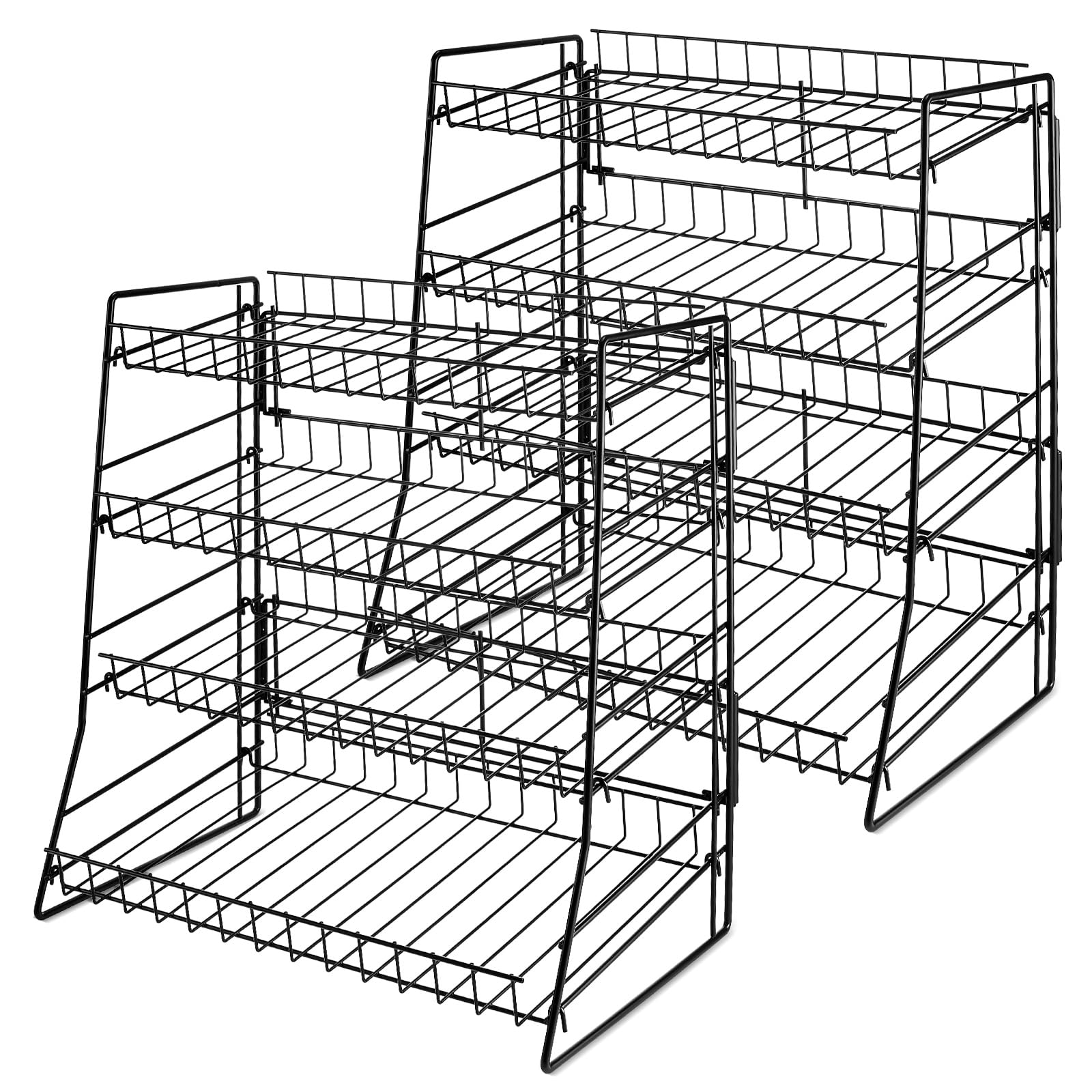 Photo 1 of Vesici Candy Display Rack Metal Snack Display Stand Retail Snack Organizer for Countertop Bar Stores Kitchen(2 Pcs,16 x 15.7 x 8.6 Inch)