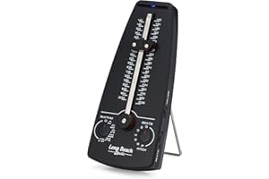 LONG BEACH MUSIC Digital Metronome + Pitch Generator + Rhythm & Beats for Musicians, Piano, Violin, Guitar