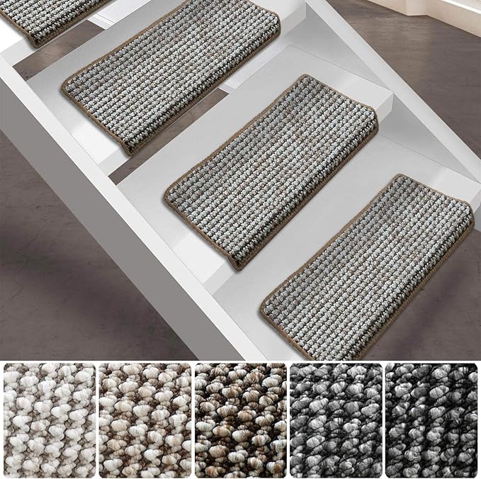 casa pura Stair Carpet Mats Matching Runner Grandeur Stair Tread