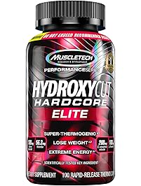 Hydroxycut Hardcore Elite, 100ct, 100mg Coleus Forskohlii, 56.3mg Yohimbe, 200mg Green Coffee, 100mg L-Theanin,200mg C.canephora Robusta (Packaging May Vary)