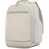 Samsonite Paralux Everyday Backpack - Laptop &amp; Tablet Backpack with 5 Compartments, Removable TecKit&trade; Pouch, Microsuede Trim, Water Bottle Pockets - Work, Commute &amp; Travel Bag - Stone Grey
