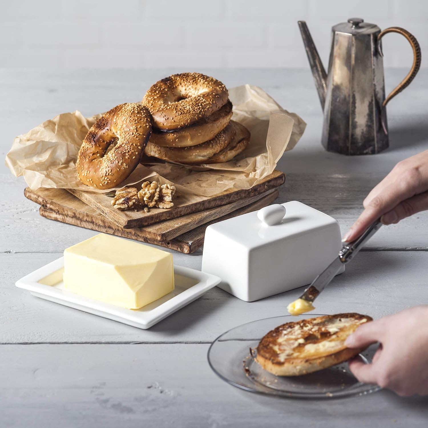 WM Bartleet & Sons Large Butter Dish with Lid - Image 3