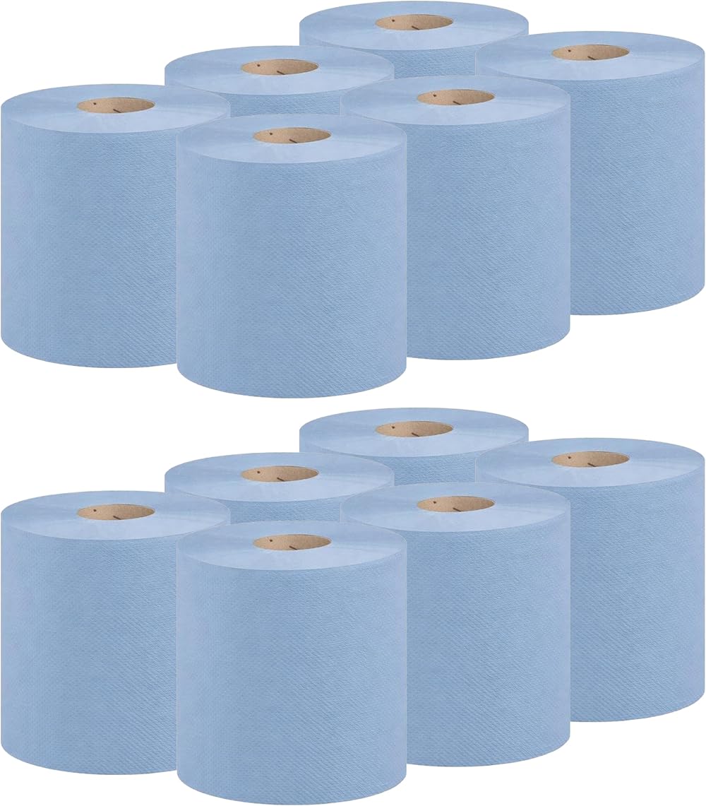 Aspect Blue Roll 12 Pack 4800 Sheets Centrefeed 2 Ply Kitchen Rolls
