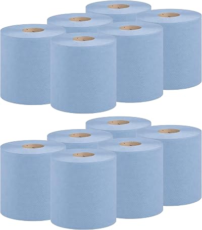 Aspect Blue Roll 12 Pack 4800 Sheets Centrefeed 2 Ply Kitchen Rolls
