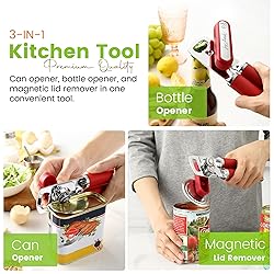 Spring Chef Stainless Steel Can Opener - Manual
