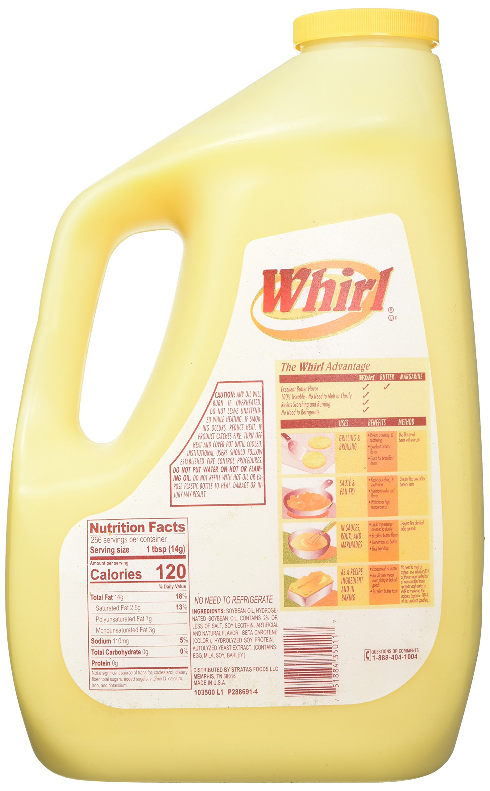 Whirl Admiration ProFry Liquid Shortening Oil for Frying, 8 Pound