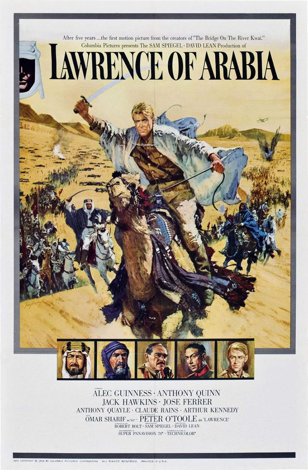 73308 Lawrence of Arabia Movie 1962 Hollywood Classic Decor Wall 36x24 Poster Print