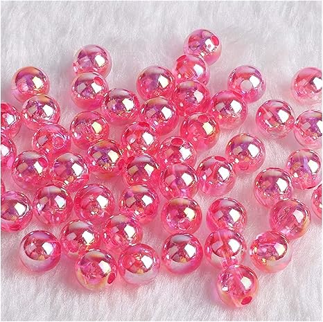 Amazon Co Jp Ylsm429 100ピース6 Mmアクリルビーズの魅力のための魅力のための透明な宝石のブレスレットイヤリング所見ジュエリーアクセサリー 贈り物 Color 10 ホーム キッチン