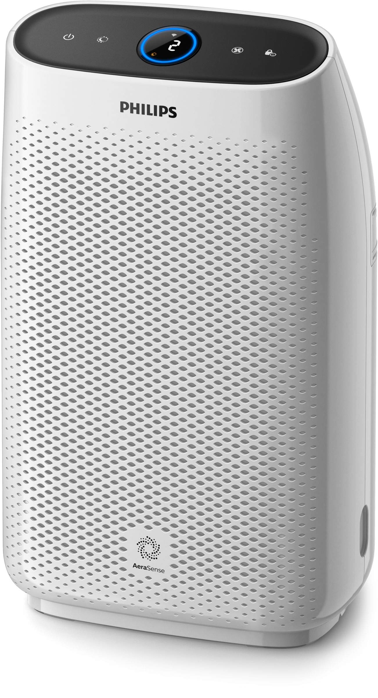 Philips Series 1000ai Connected Air Purifier with True HEPA Filter & Active Carbon Filters Removes 99.97% of Particles, White (AC1214/60)