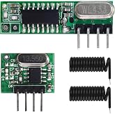 QIACHIP WL101 Superheterodyne Receiver and WL102 Transmitter kit 433Mhz RF Wireless Module with Antenna for Arduino UNO DIY Kits