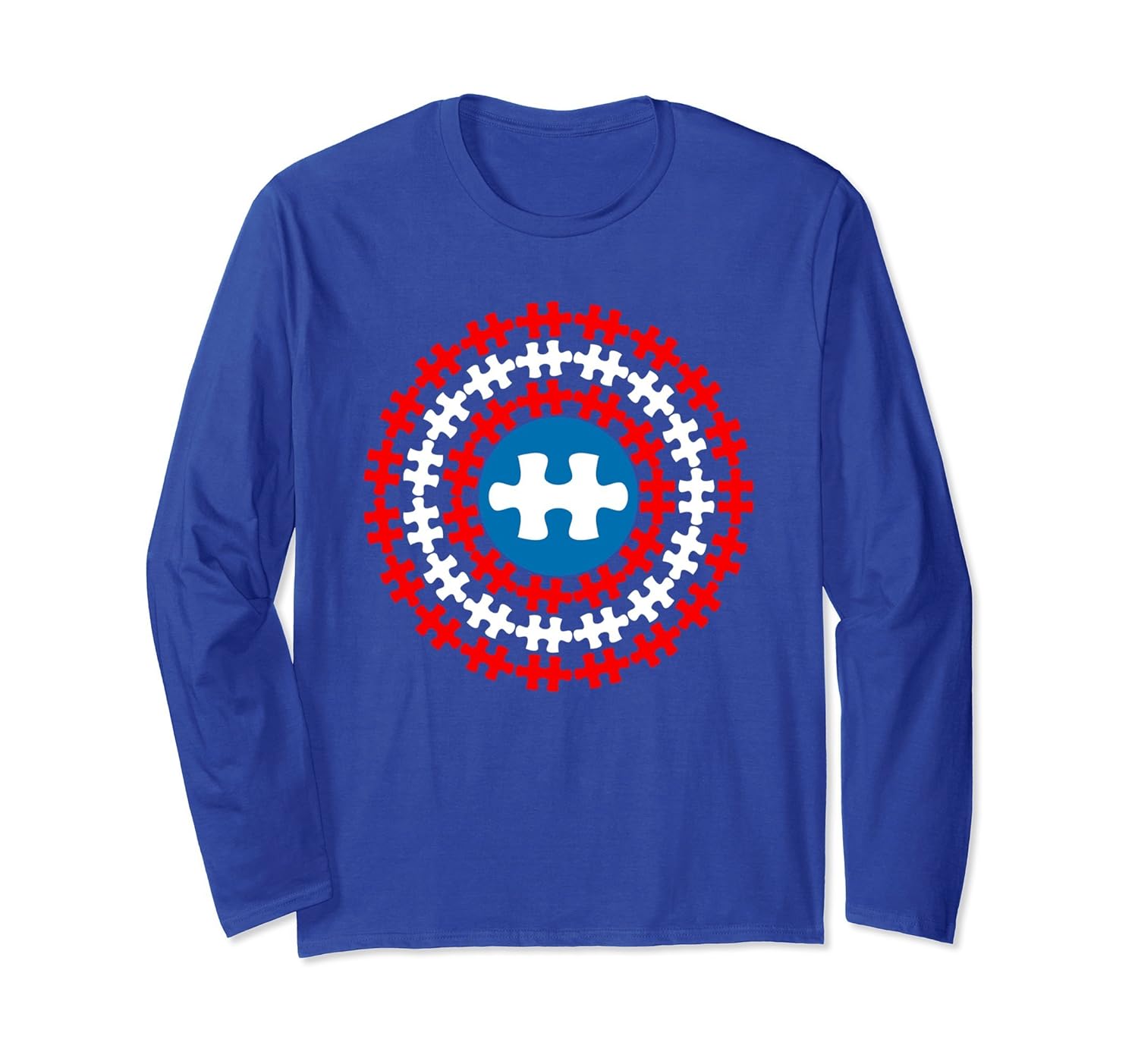 Kids Captain Autism Superhero Shield Long Sleeve Shirt-anz