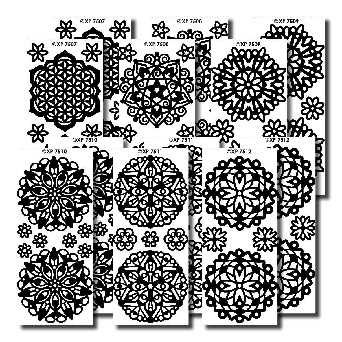 Creative Products Prismatic Christmas Borders Craft Stickers, Stickers, Multi-Colour, 23 x 10 x 1 cm