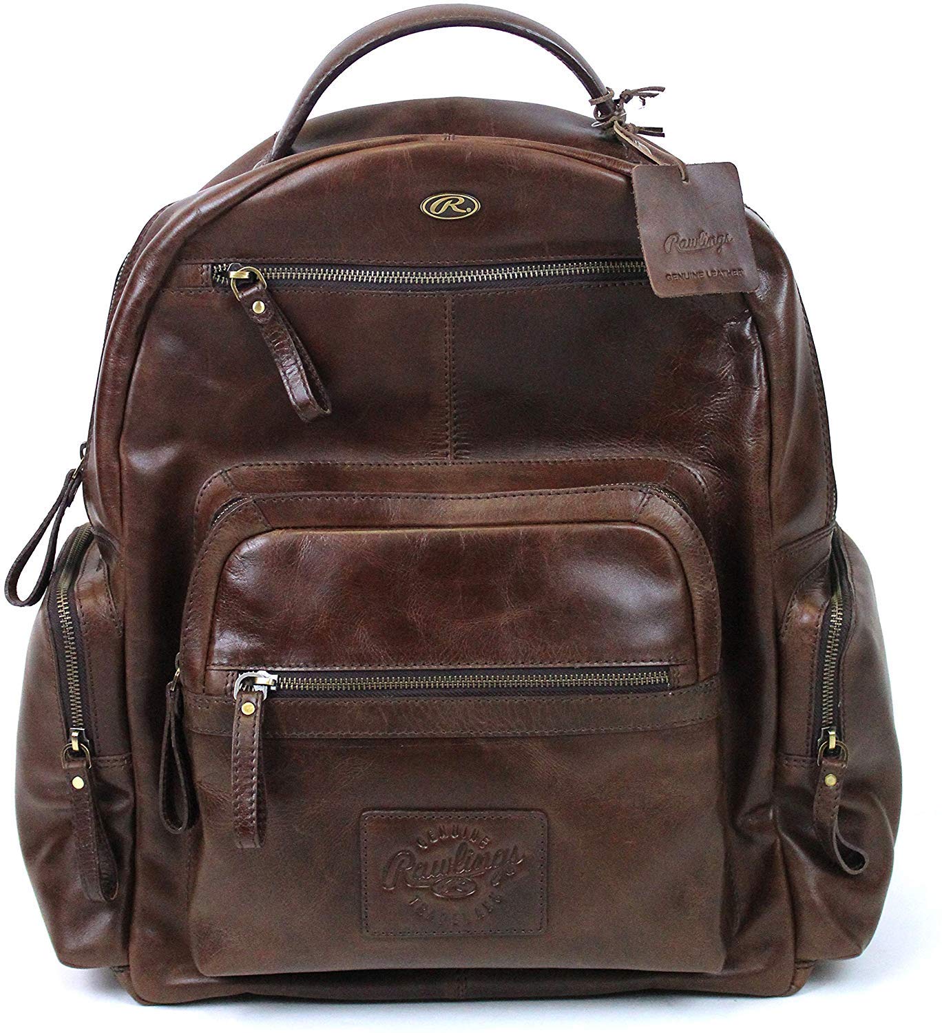 rawlings leather backpack