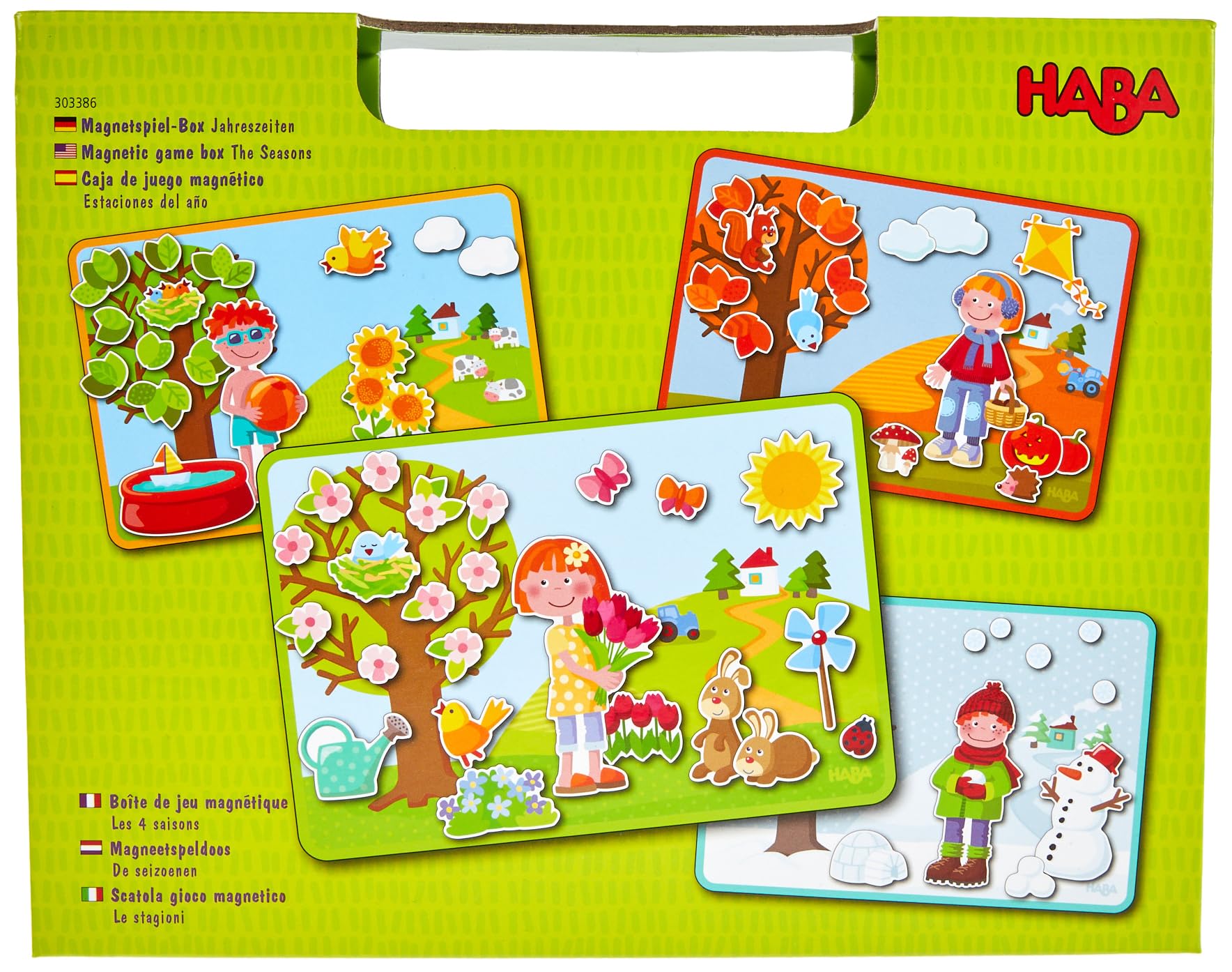 HABA 303386 The Seasons Magnetic Game Box