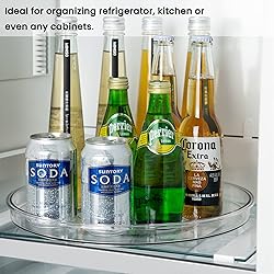 vacane 2 Pack Clear Lazy Susan Organizer