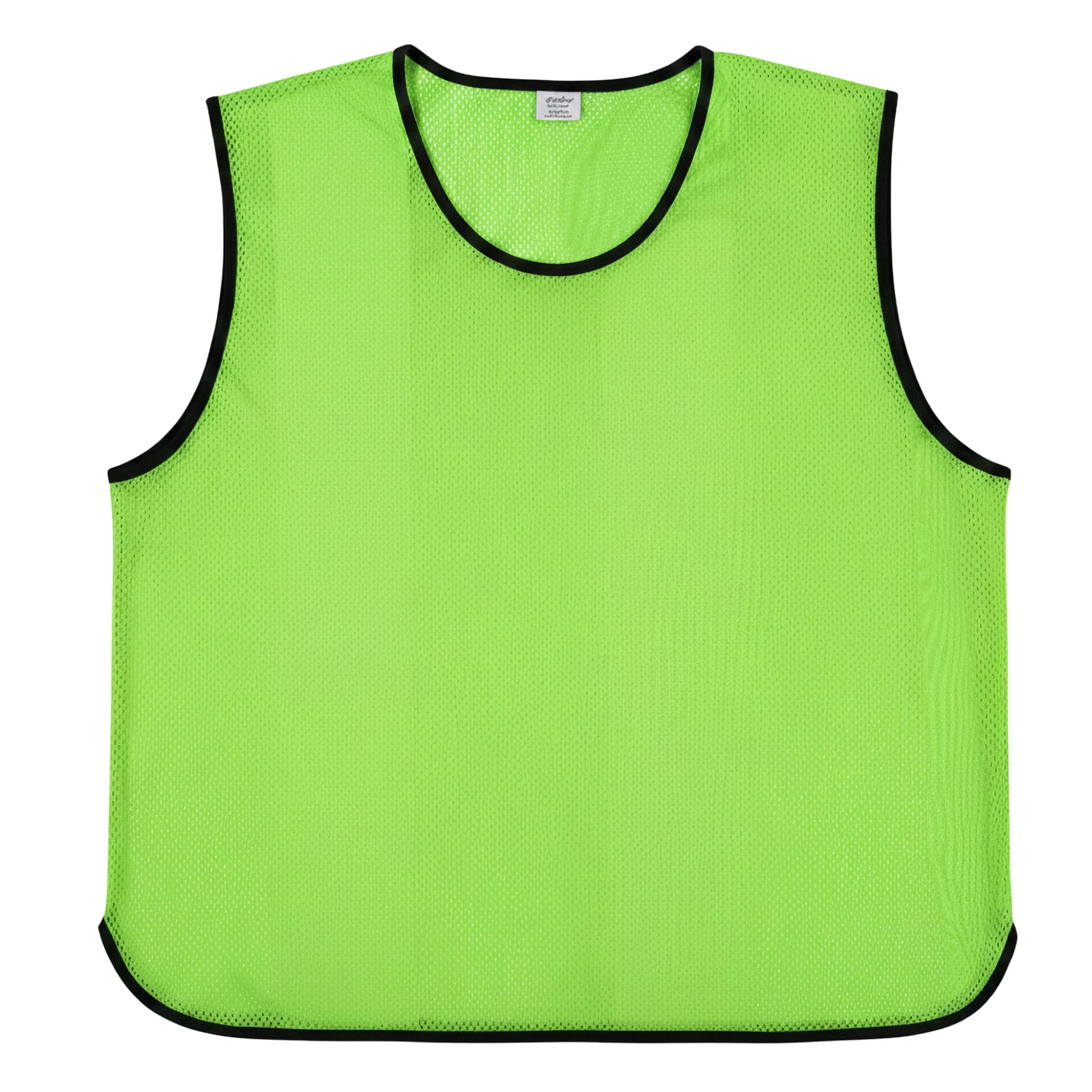 Sterling Sports 10 X Training Bibs Sports Mesh Football Bibs Adult - Quick Dry Football Training Equipment For Soccer, Rugby, Basketball & Cricket - Ideal Team Practice Vests (Yellow, Junior)