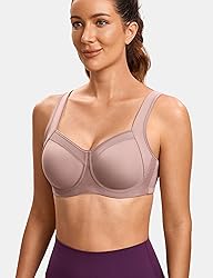 SYROKAN High Impact Sports Bras for Women No
