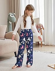 Arshiner Pajama Pants for Girls Long Sleep Plaid