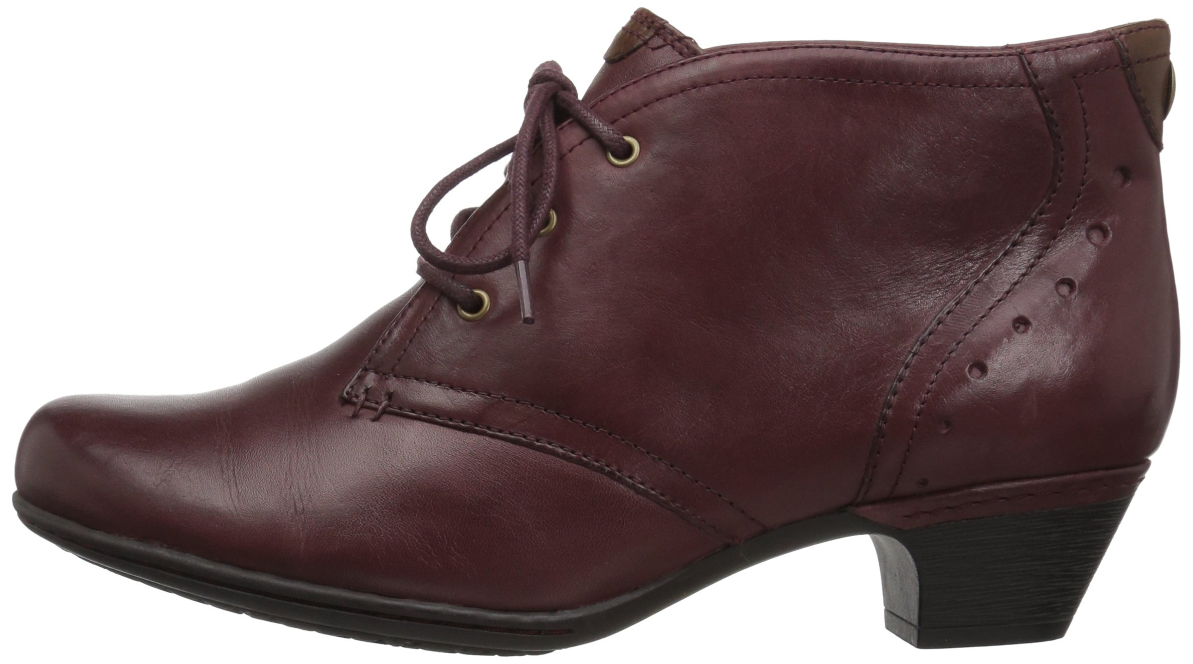 Rockport Cobb Hill Women's Cobb Hill Aria Ankle Bootie, Merlot Leather, 10 M US - Image 6