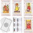 Fofeadm Tarot Cards for Beginners, 78 Original Tarot Deck Card with Guide Book, Durable Tarots Cards with Meaning on Them