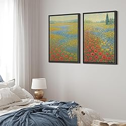 MUDECOR Framed Canvas Print Wall Art Set Colorful