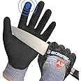 Schwer ProGuard-X ANSI A9 Highest Level Cut/Abrasion/Puncture Resistant Gloves for Heavy Duty Work, 3/4 Double Nitrile Coating for Ultra Durable, Water and Oil Proof, Anti Slip, PM3202, 120 Pairs (L)