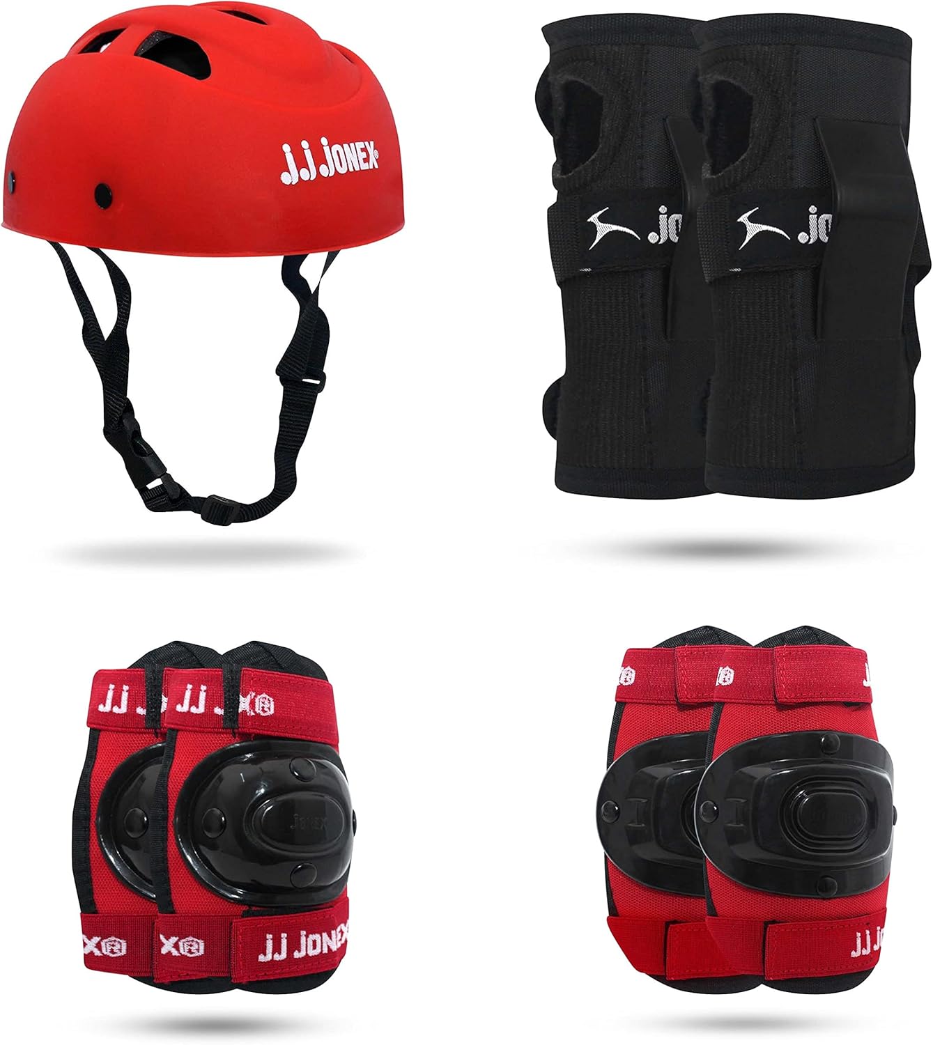 JJ JONEX Skating Guard, Protective Skating Guard Kit Skate, Cycling Protection Set Multi