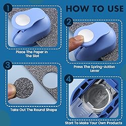 HAUSTGO 5/8 Inch Circle Punch - Circle Shaped Hole