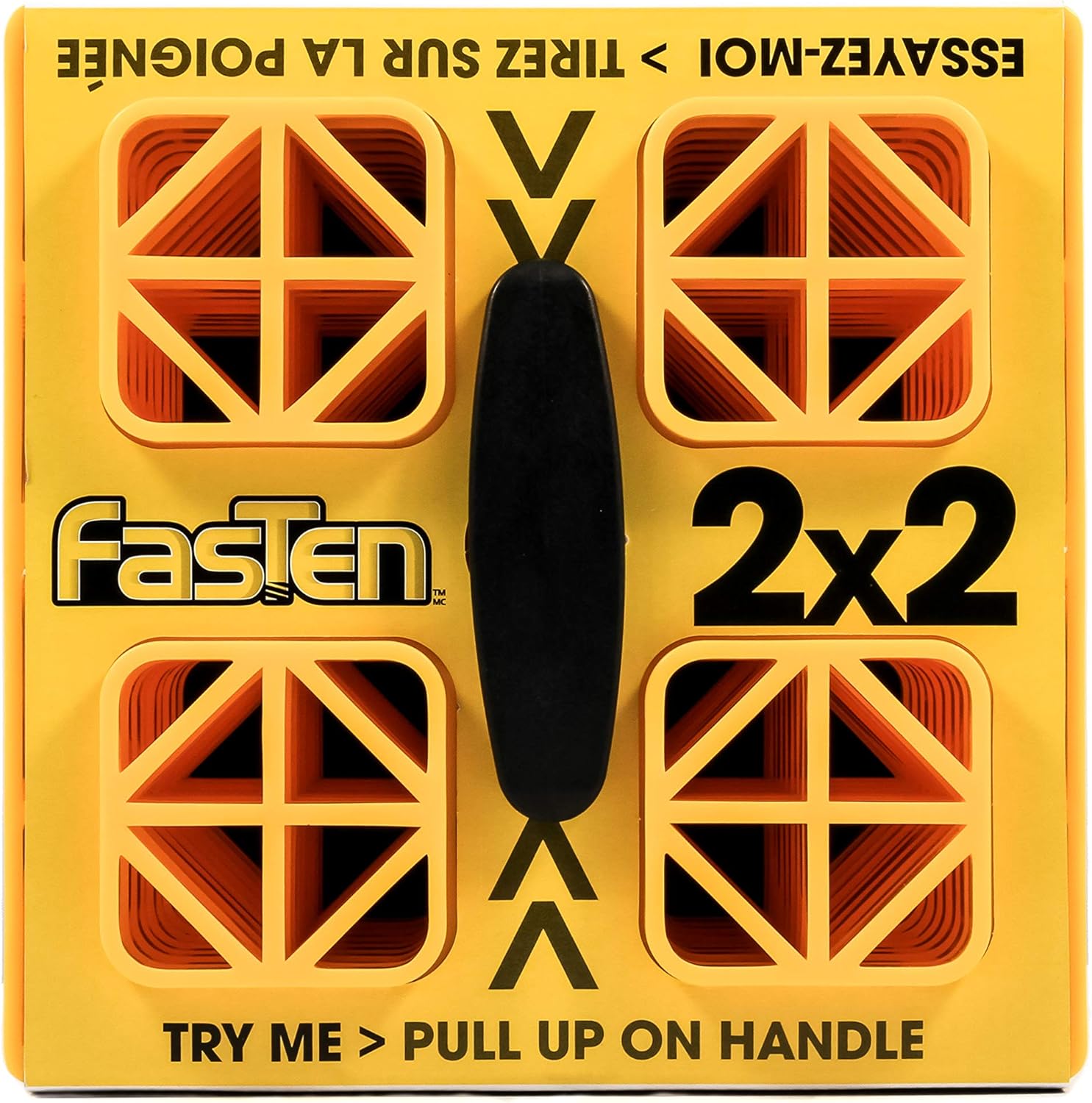 Camco FasTen 2x2 RV Leveling Block For Single Tires, Interlocking Design Allows Stacking To Desired Height, Includes Secure T-Handle Carrying System, Yellow (Pack of 10): Automotive