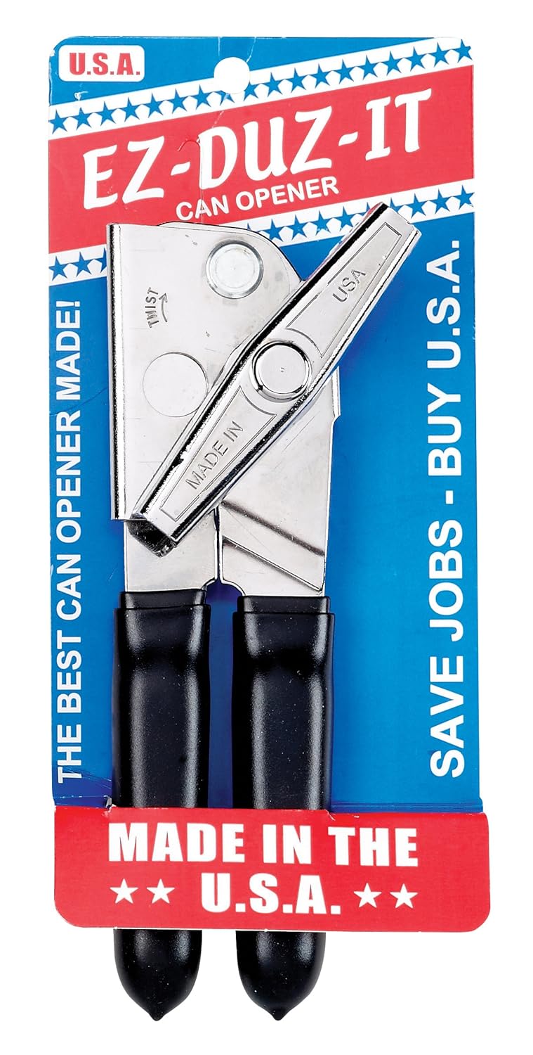 Buy EZDUZIT Deluxe Can Opener with Black Grips Online at Low Prices
