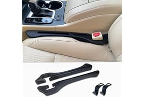 WANAIHA Car Seat Gap Filler Universal, with Premium Car Seat Headrest Hooks, Stop Items Falling Between Seats and Center Console, Universal Storage Organizer Fits Most Cars, Car Accessories(Both 2-Packs)