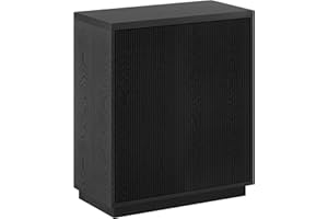Henn&Hart Alston Accent Cabinet, 28" Wide, Black Grain