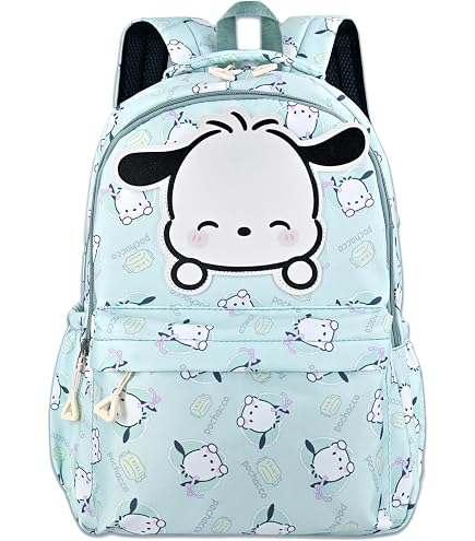 Amazon.com: Loungefly Sanrio Pochacco Gingham Mini Backpack  display picture 2