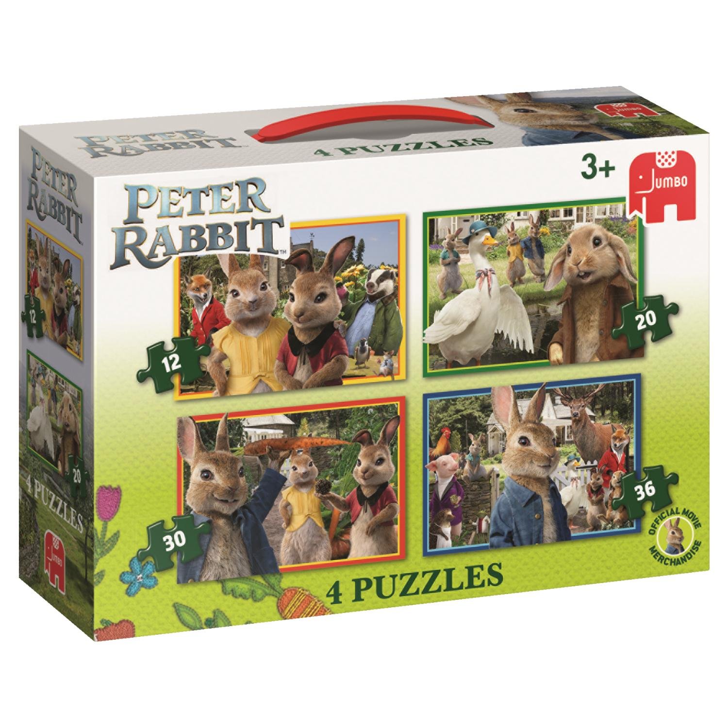 Jumbo Peter Rabbit 19476 4in1 Jigsaw Puzzle Box Set Amazon.co.uk Toys & Games