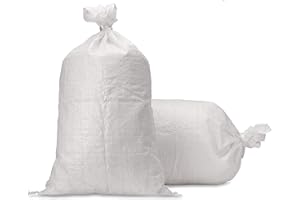 RK SAFETY RK Sandbags Empty Woven Polypropylene Sand Bags with Built-in Ties, UV Protection, Dust Proof, Water and Oil Resistant (Size: 18x30, Pack of 1,000)