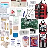 Universal IFAK Trauma First Aid Kit Molle Pouches Emergency Survival Kit Suitable for Home, car, Travel, Camping, Hiking, Sports, Outdoor Emergencies-Quick Response First Aid Essentials (Red)