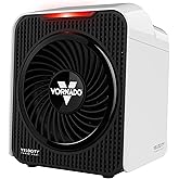 Vornado Velocity 1 Personal Space Heater with 2 Heat Settings and Advanced Safety Features, Small, White