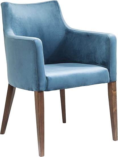 Kare Design Armlehnstuhl Mode Velvet Petrol 82469 Stuhl Mit Samt Bezug Polsterstuhl Blau Fusse Buche Massiv Nussbaum Lackiert Amazon De Kuche Haushalt