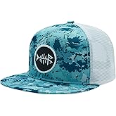 BASSDASH Flat Brim Trucker Cap Adjustable Snapback Hat Mesh Back for Men Women