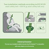 Littlesgo iFix Booster Seat ISOFIX Car Seat 125-150cm Green-Gray view 4