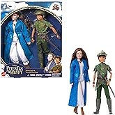 Mattel Disney Peter Pan &amp; Wendy Toys, Peter Pan &amp; Wendy 2-Doll Collectible Set with Peter Pan &amp; Wendy Darling Fashion Dolls Inspired by the Movie