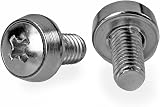 StarTech M6 Mounting Screws 50 Pack for Server Rack Cabinet Installation