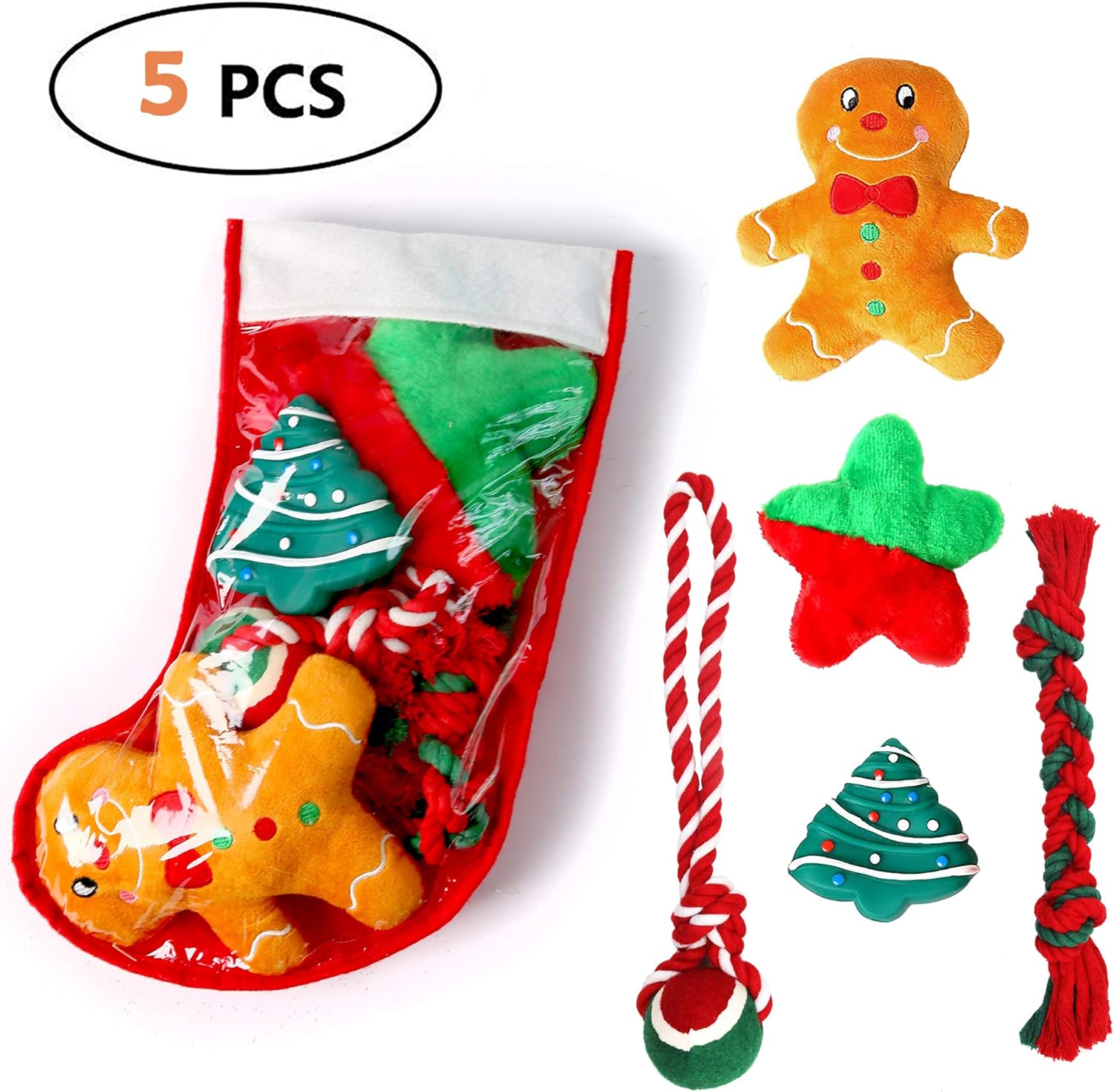 Pet Supplies Highland Farms Select Christmas Dog Stocking Gifts Set