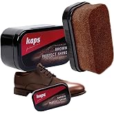 Kaps Shoe Polish Sponge Gives Instant Gloss, For Leather Shoes Boots Bags, Perfect Shine