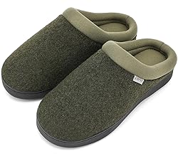 UBFEN Mens Slippers for Indoor Bedroom Memory Foam